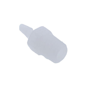 FitQuik PVDF [Kynar] Thread to Tube Straight Fitting - 1/8 NPT to 1/8 ID Barb