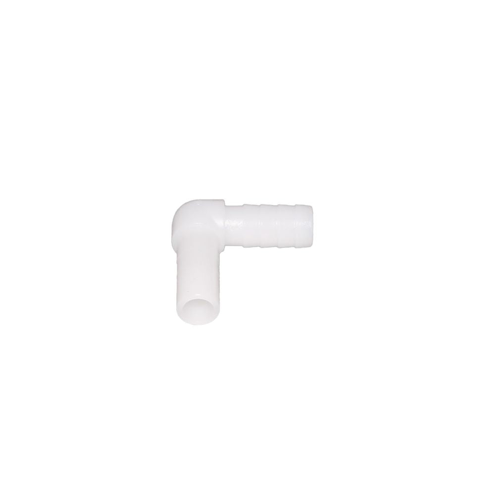 NeoFit - Acetal White Stem Barb Elbow Connector 3/8"stem x 1/4" barb