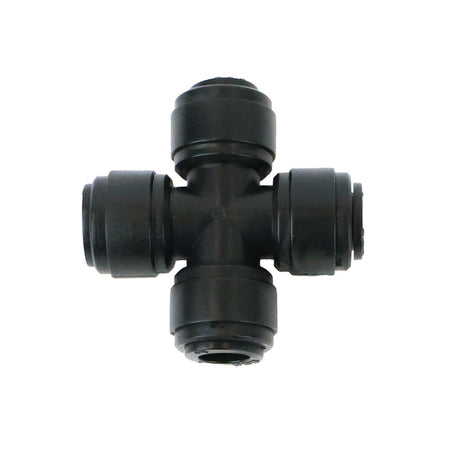 NeoFit - Acetal Black Union Cross 3/8" tube