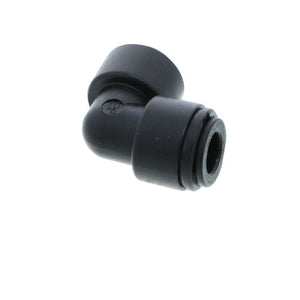 John Guest Reducing Union Elbow BLACK ACETAL - 8mm x 6mm