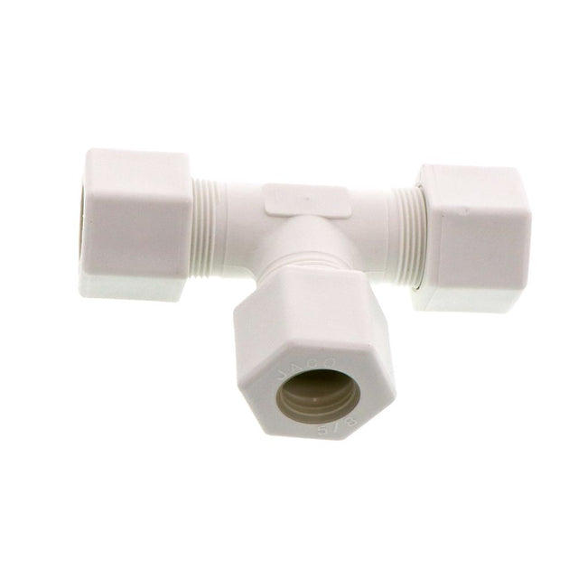 JACO 70-10-P-PG Polypropylene Union Tee 5/8 OD Tube x 5/8 OD Tube x 5/8 OD Tube