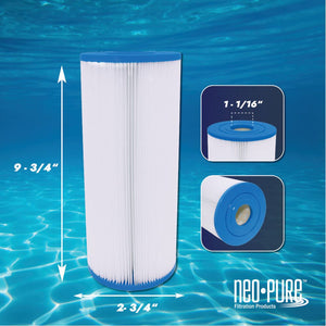 Neo-Pure PS-2L6-AA Pool and Spa Filter 2-3/4" x 9-3/4"