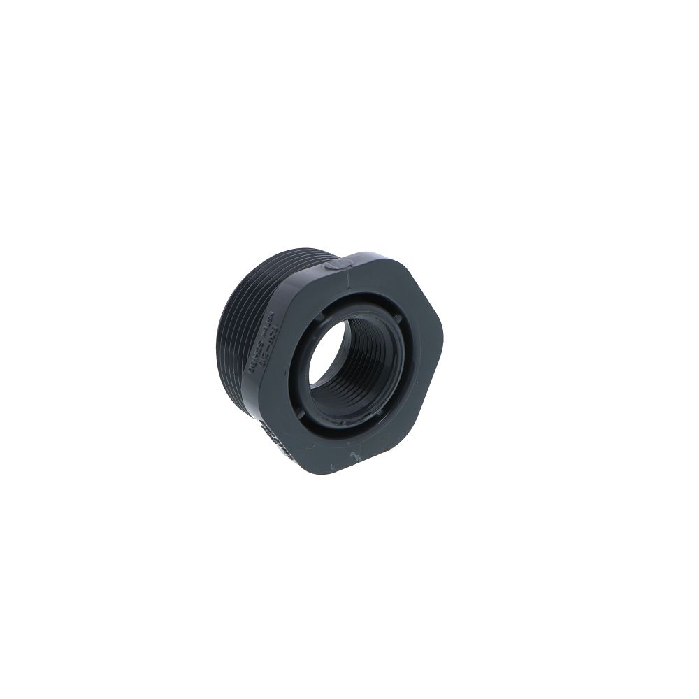 Schedule 80 PVC Bushing 1-1/2" MPT  x 3/4" FPT