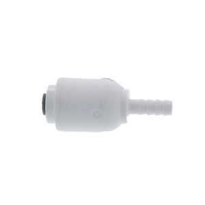 Parker Liquifit Par-Barb Valve Union Connector - 1/4 ID Barb x 1/4 QC