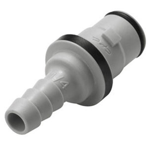 NS2D2204 Valved In-Line Hose Barb Coupling Insert 1/4 ID Barb