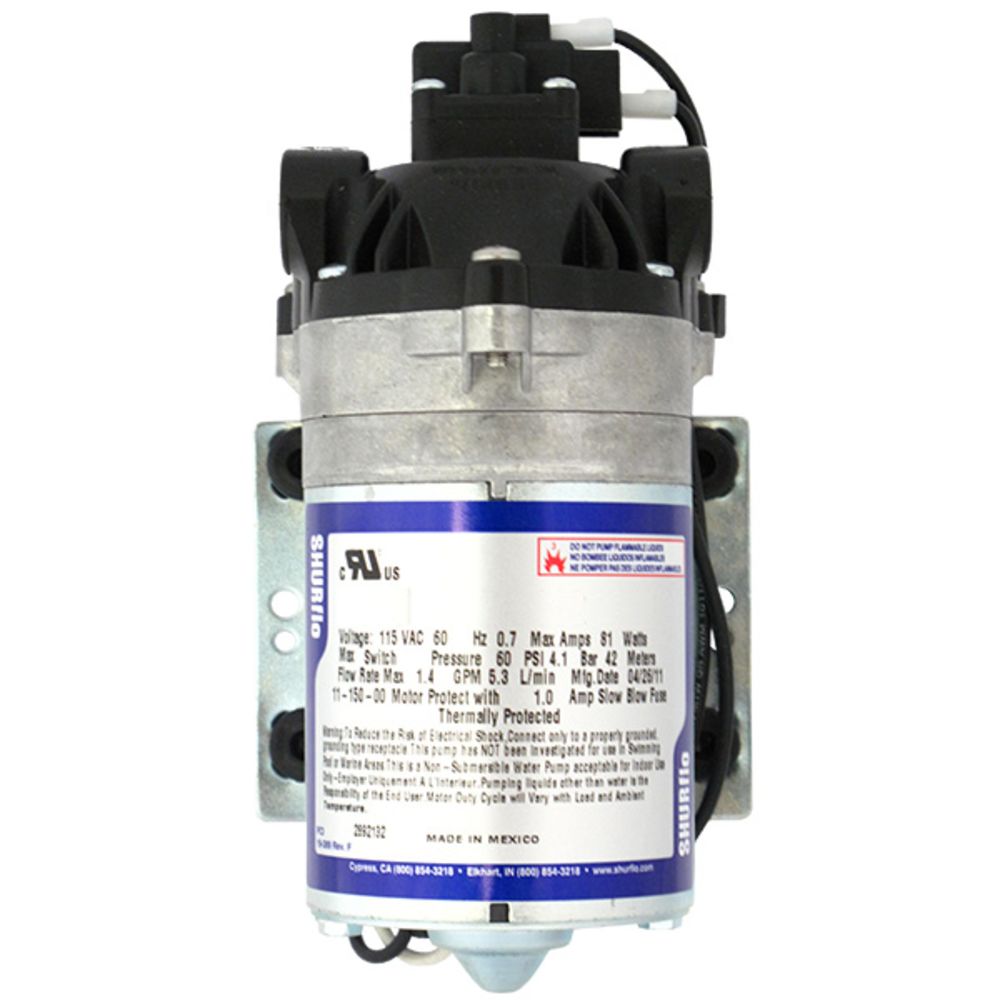 SHURflo 8005-243-256 Demand Pump 1.4 gpm 60 psi 12VDC
