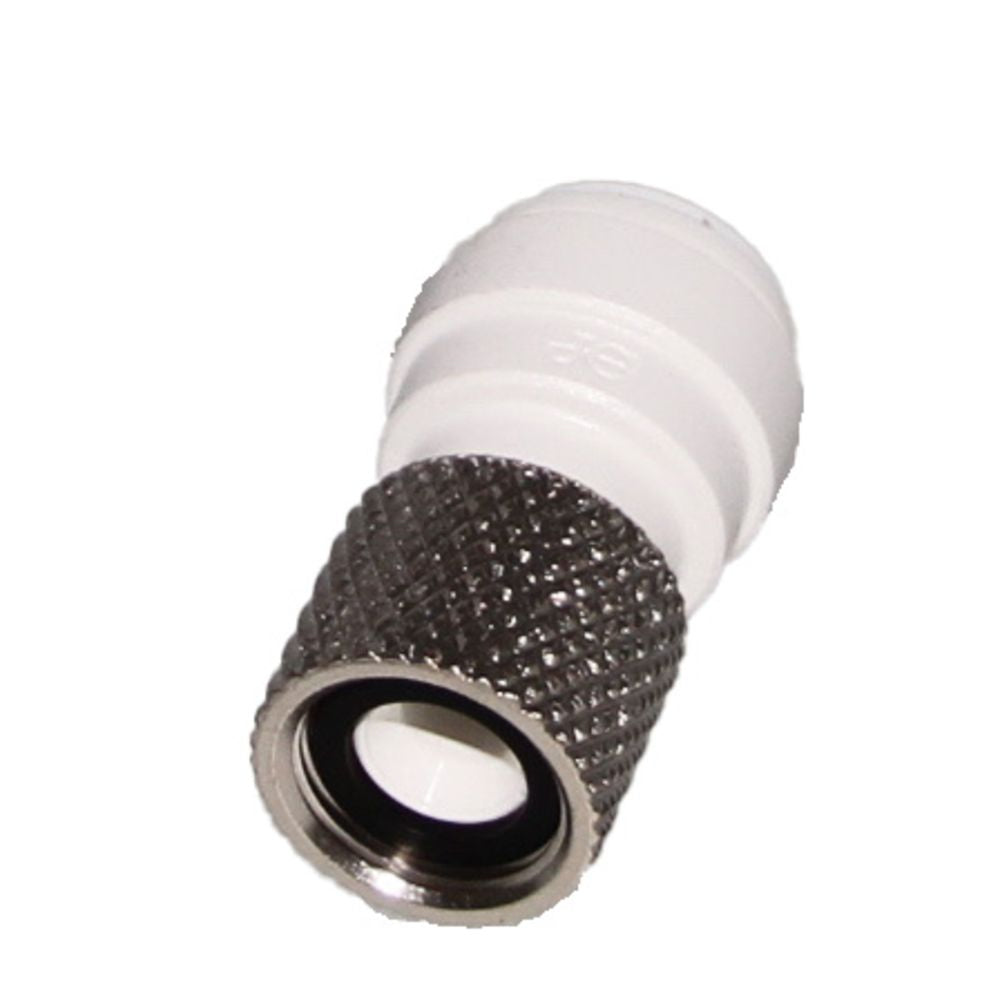 John Guest 3/8 x 9/16-24 UNEF Female Connector - White