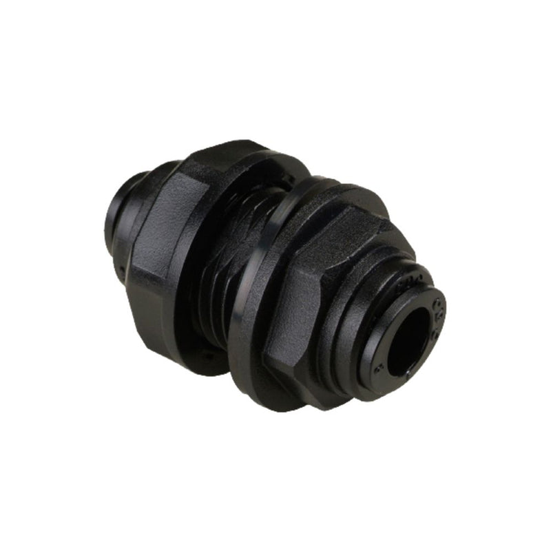 NeoFit - Acetal Black Bulkhead Connector 4mm [5/32"] tube