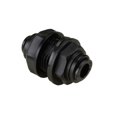 NeoFit - Acetal Black Bulkhead Connector 8mm [5/16"] tube