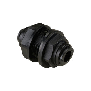 NeoFit - Acetal Black Bulkhead Connector 6mm tube