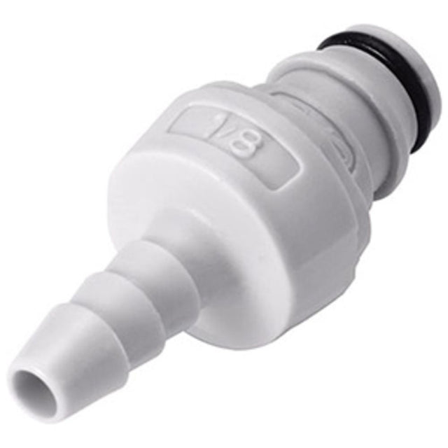NS1D220212 Valved In-Line Hose Barb Coupling Insert 1/8 ID Barb