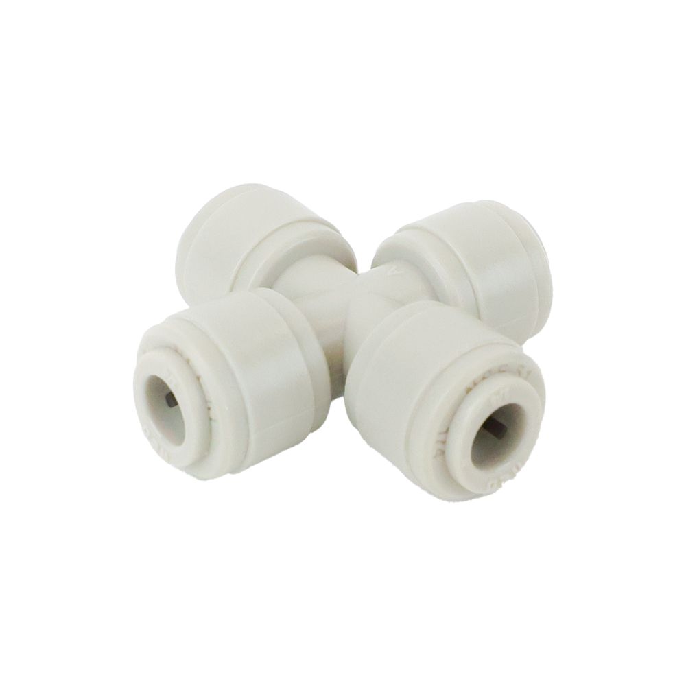 NeoFit - Acetal Gray Union Cross 1/4" tube