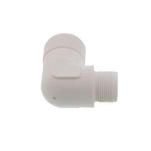 JACO 50-14-10-P Polypropylene Reducing Union Elbow 7/8 OD Tube x 5/8 OD Tube