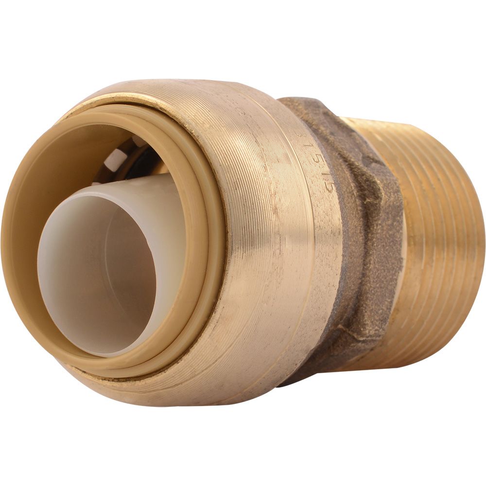 SharkBite® U134LF Lead-Free Brass Push-to-Connect Male Adapter - 3/4" x 3/4" MPT