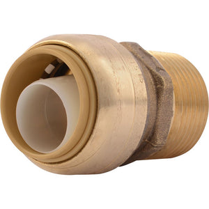 SharkBite® U134LF Lead-Free Brass Push-to-Connect Male Adapter - 3/4" x 3/4" MPT