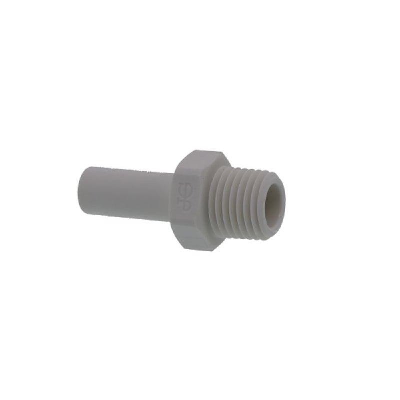 John Guest Stem Adapter Polypro  - 3/8 x 1/4 NPTF