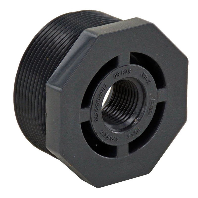 Schedule 80 PVC Bushing 2" MIP x 1/2" FIP