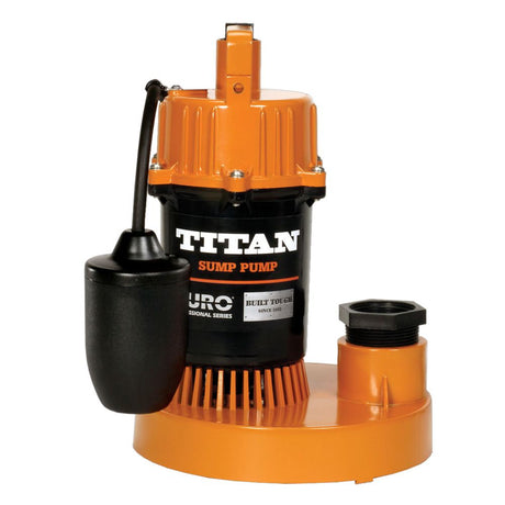 Titan Basement Submersible Sump Pump 1/2 HP - Tethered Float