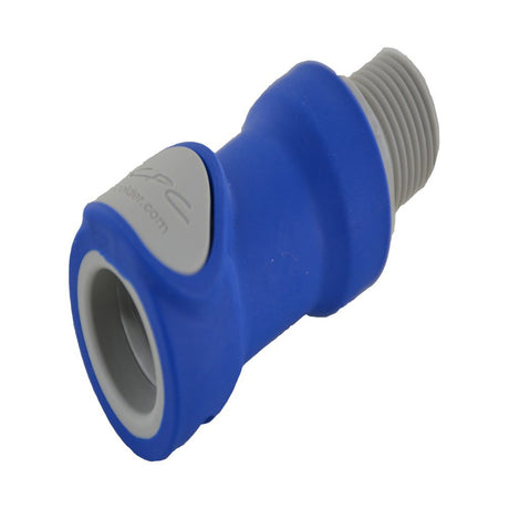 NS6D10008BSPTMBLU Valved Male Thread Coupling Body 1/2 BSPT