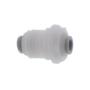Kynar PVDF Bulkhead Union - 3/8 x 3/8