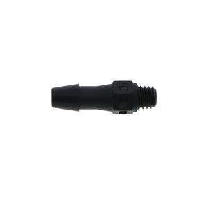FitQuik Nylon Thread to Tube Straight Fitting Black - 10-32 UNF to 5/32 Hose Barb