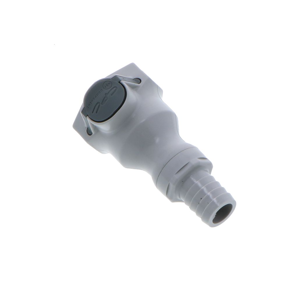 UDC Valved In-Line Hose Barb Coupling Body - 5/8 ID Barb EPDM O-Ring