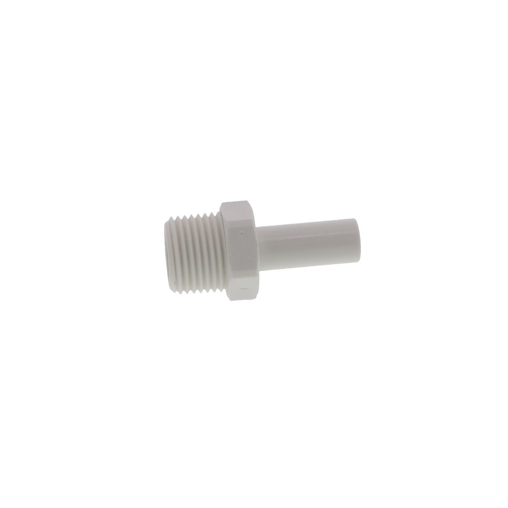 John Guest Stem Adapter Polypro  - 3/8 x 3/8 NPTF