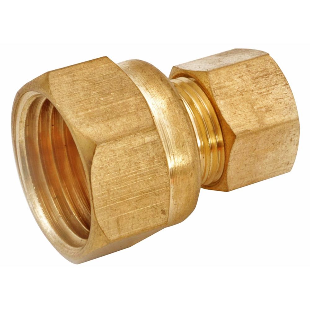 Brass Compression Female Connector 1/4 Compression x 1/4 FPT