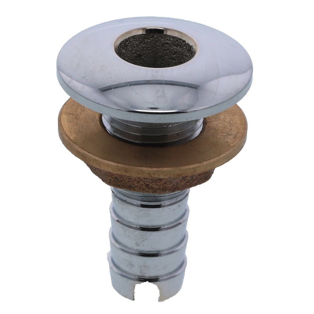 Watts Marine Chrome Plated Barbed Thru-Hull Fitting With Nut - 5/8"