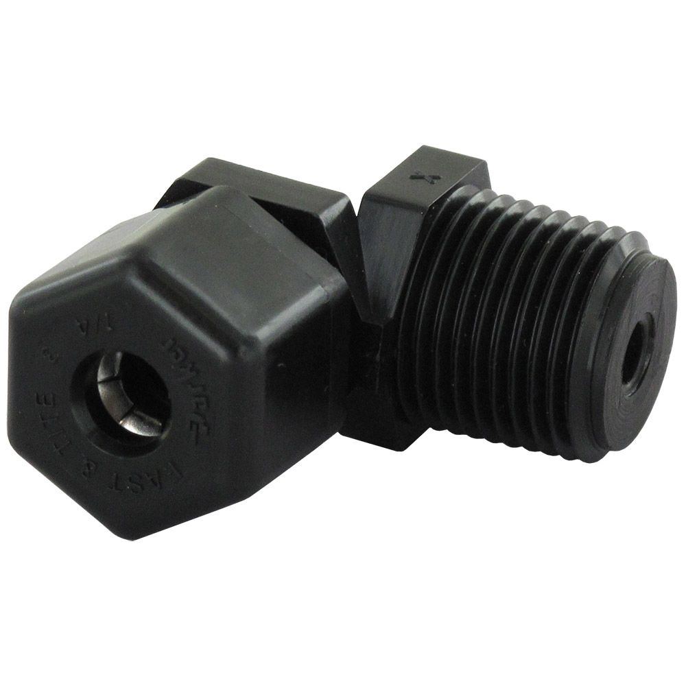 Parker P4ME6 Fast & Tite Male Connector 1/4 Compression X 3/8 MNPT
