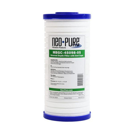 Neo-Pure Whole House Sediment Filter, 4-1/2" x 9-7/8", Model MBGC-45098-05 [5 Micron]
