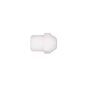 NeoFit - Acetal Natural White Male Connector- 3/8"tube OD x 1/2"NPTF