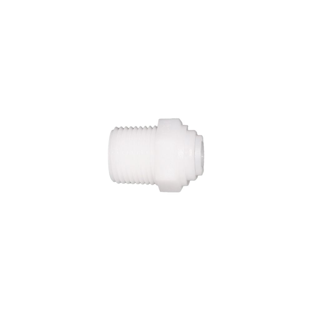 NeoFit - Acetal Natural White Male Connector- 1/4"tube OD x 3/8"NPTF