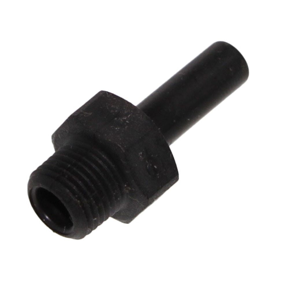 John Guest Stem Adapter Black Polypropylene  - 1/4 x 1/8 NPTF