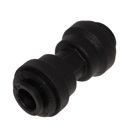 John Guest Union Connector Black Polypropylene  - 1/4