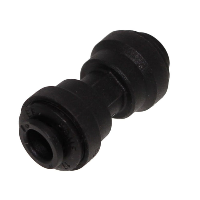 John Guest Union Connector Black Polypropylene  - 3/8