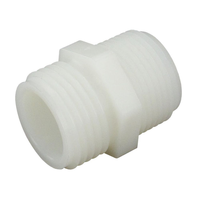 Garden Hose Adapter Male Nylon  - 3/4 MGHT x 3/4 MNPT