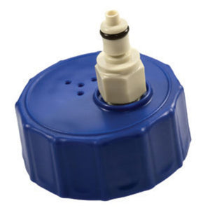 Colder BQ45GL2001 45mm Cap with PMC12 1/4 Hose Barb Valved Inline Insert