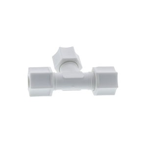 JACO 70-6-P-PG Polypropylene Union Tee 3/8 OD Tube x 3/8 OD Tube x 3/8 OD Tube