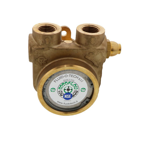 Fluid-o-Tech PB801 Lead Free Brass Rotary Vane Pump 250 gph 1/2" NPT