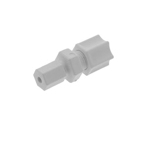 JACO 15-4-2-P-O Polypropylene Union Connector 1/4 OD Tube x 1/8 OD Tube
