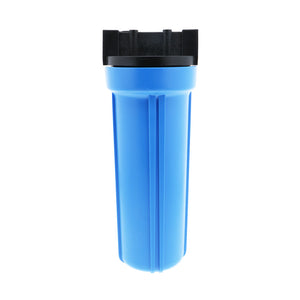 10" Slim Line Filter Housing Blue Sump/Black Boss Cap 1/2" No PR - 1/2" FPT