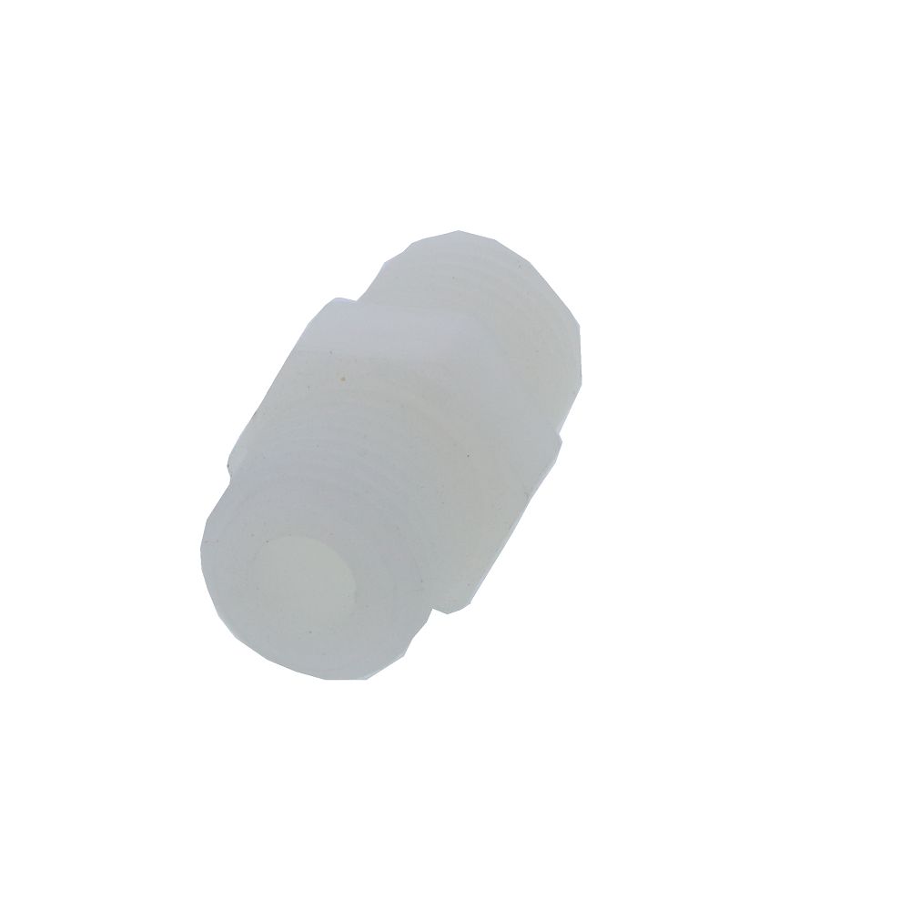 Nipple Hex - 1/4" MPT Natural Nylon