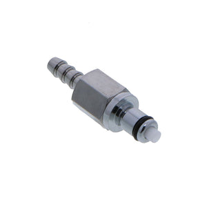 MCD2203V Valved In-Line Hose Barb Coupling Insert 3/16" ID Barb FKM [Viton] O-rings