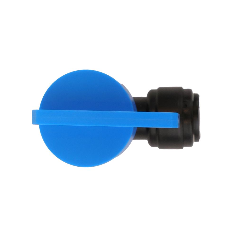 NeoFit - Acetal Black Tank Valve Female Elbow 1/4" FPT x 3/8" tube