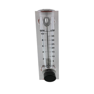 Axeon 205105 Acrylic RO Flowmeter - 1-10 GPM