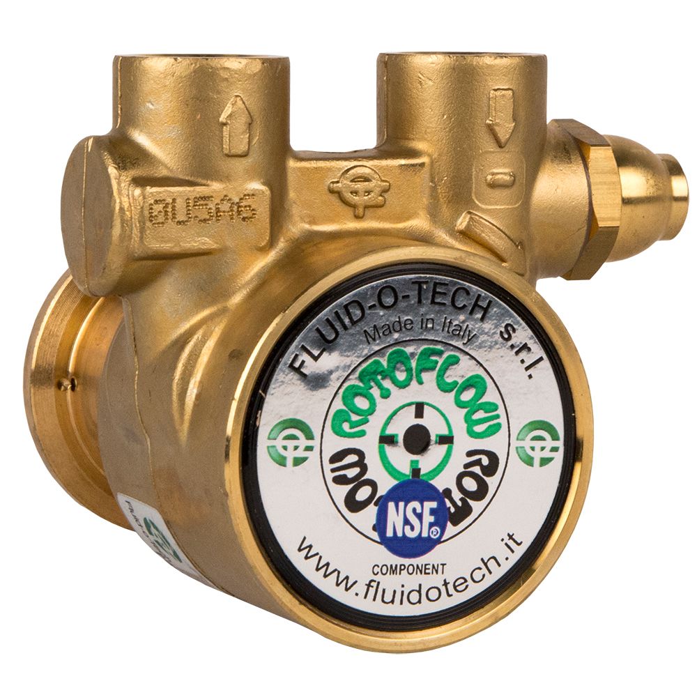 Fluid-o-Tech Lead-Free Brass Rotary Vane Pump 190 GPH - 1/2" NPT