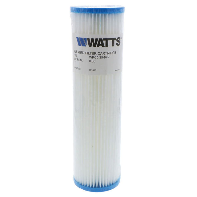 9-3/4" x 2-3/4" Flow-Max Pleated Poly - 0.35 mic