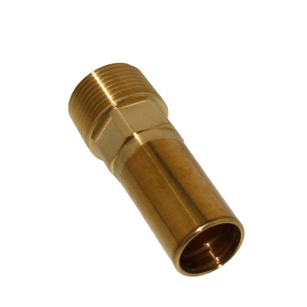 John Guest Brass Male Stem Adapter NPT - 22mm x 3/4 NPT