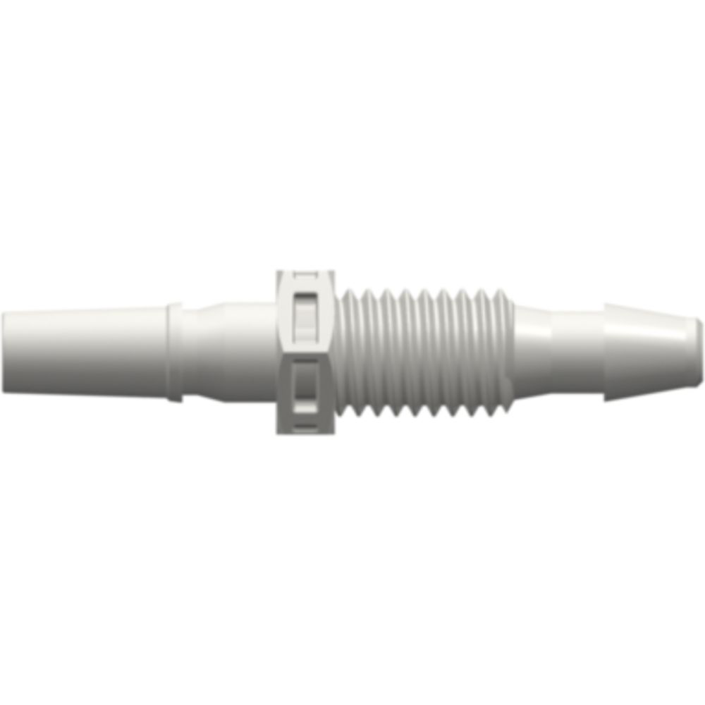 LinkTech Male Luer Panel Mount to 200 Series Barb, 1/4-28 UNF thread, 1/8" [3.2 mm] ID Tubing